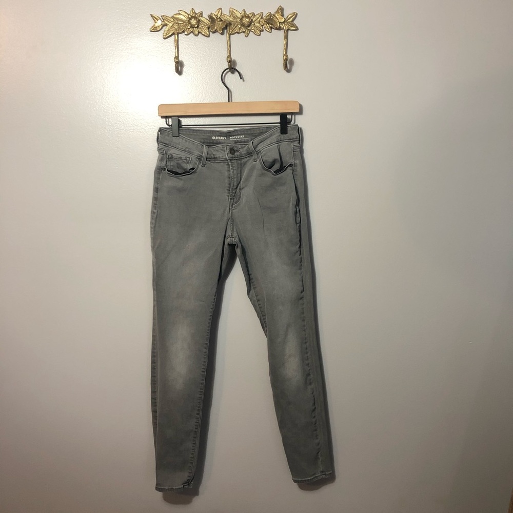 Old Navy | Rockstar Mid-Rise Gray Jeans
